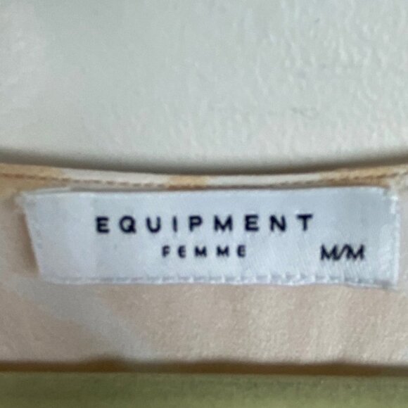 Equipment 100% Silk Sleeveless Tunic Top Size Medium Blush Pink Blouse Leopard M - Picture 4 of 8